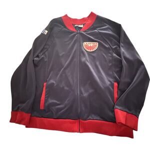 Ebbets Field Flannels LA Aztecs NASL Track Jacket USA Made Navy Red XXL